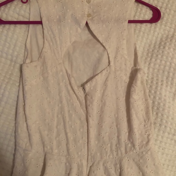 White Peplum Top - Picture 2 of 6